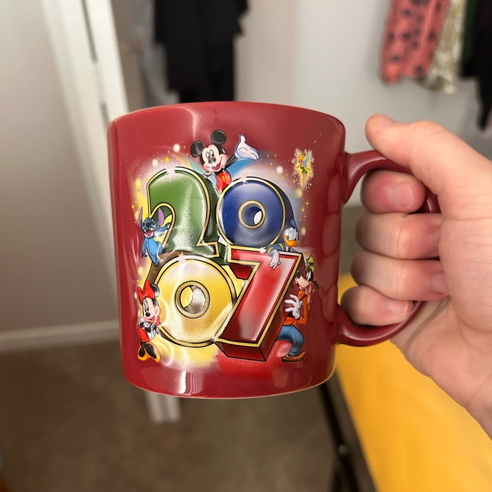 Red Walt Disney World 2007 Mug